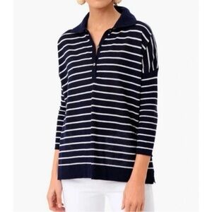Tuckernuck Navy and White Striped Clayton Knit Top